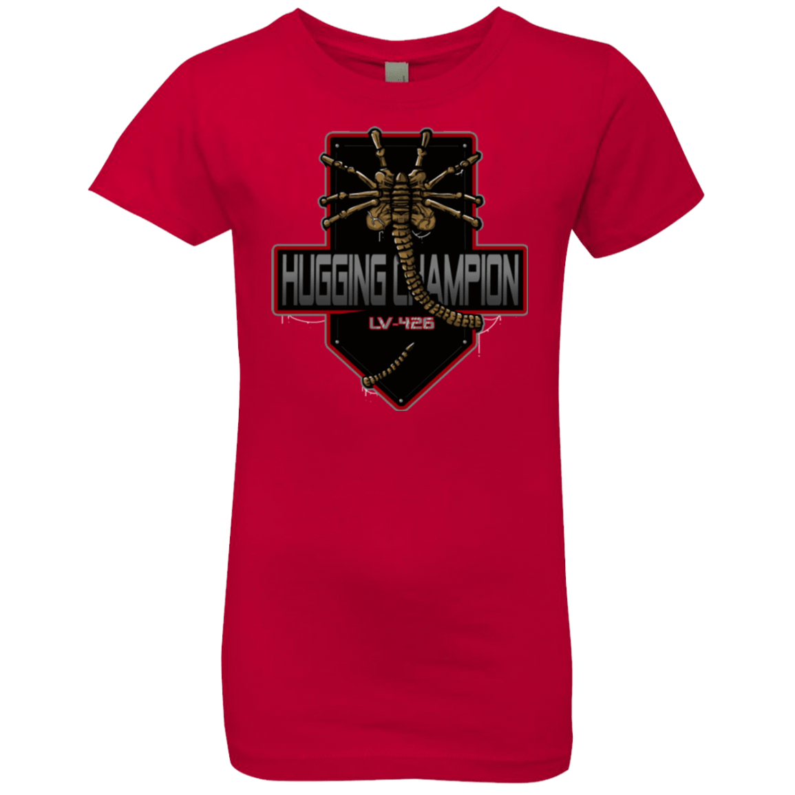 T-Shirts Red / YXS Hugging Champ Girls Premium T-Shirt