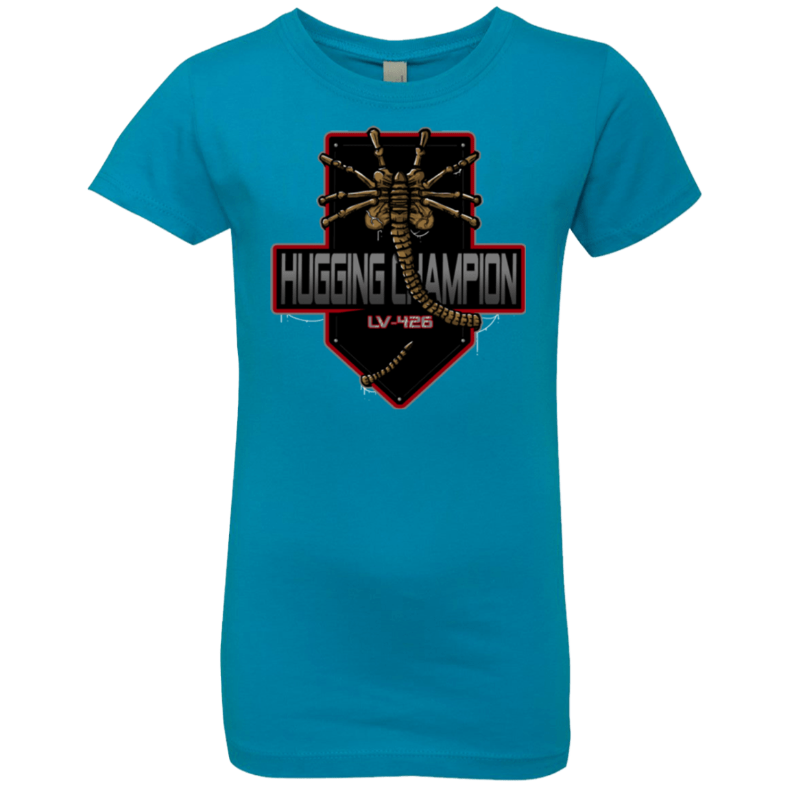 T-Shirts Turquoise / YXS Hugging Champ Girls Premium T-Shirt