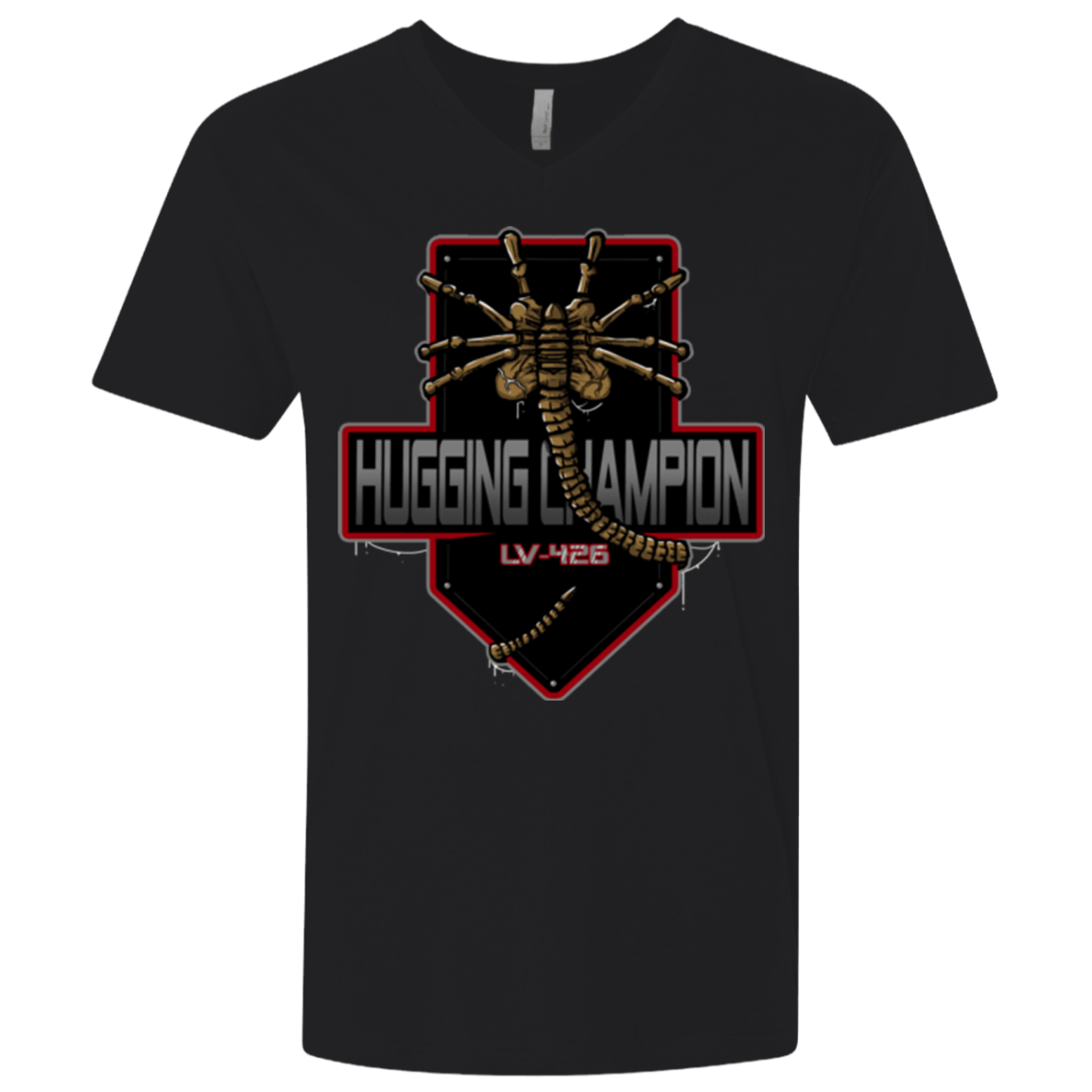 T-Shirts Black / X-Small Hugging Champ Men's Premium V-Neck