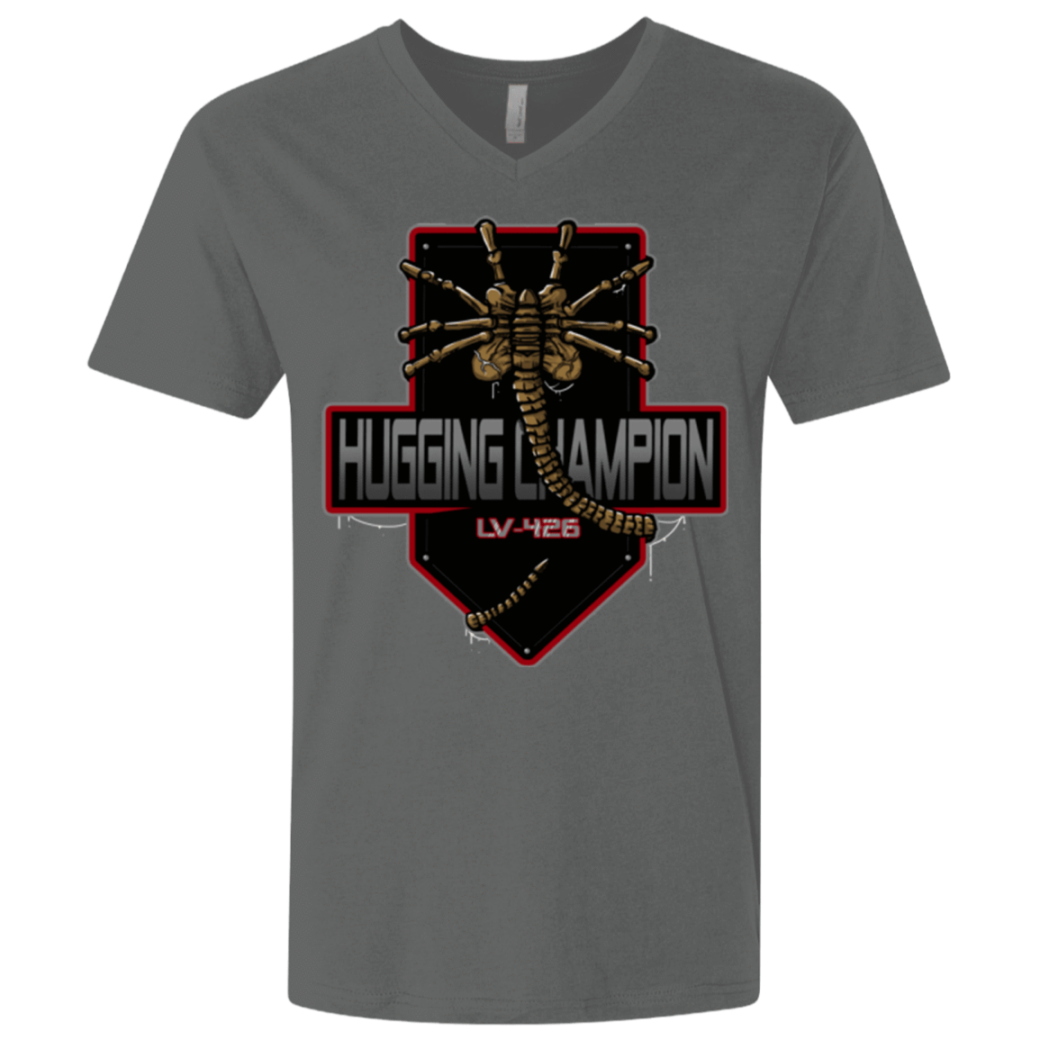 T-Shirts Heavy Metal / X-Small Hugging Champ Men's Premium V-Neck