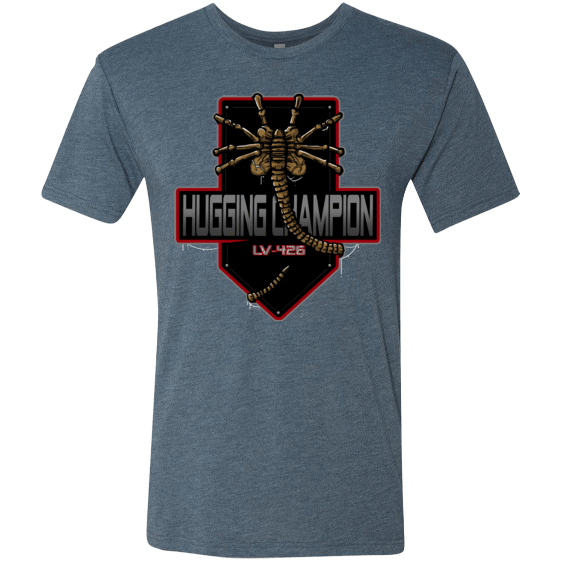 T-Shirts Indigo / Small Hugging Champ Men's Triblend T-Shirt