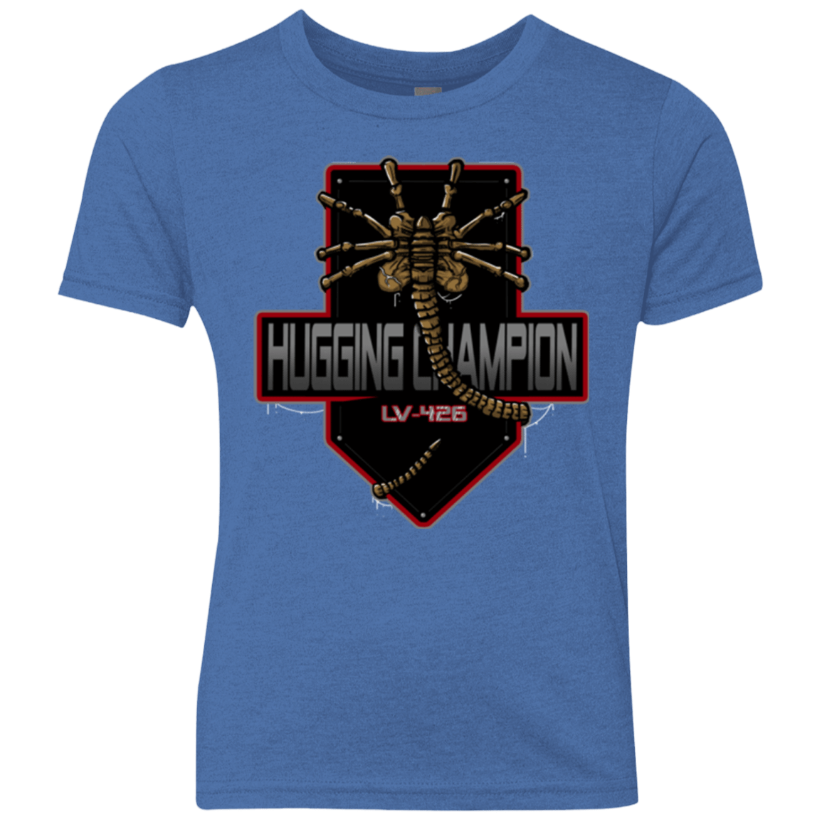 T-Shirts Vintage Royal / YXS Hugging Champ Youth Triblend T-Shirt