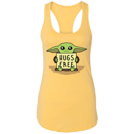 T-Shirts Banana Cream / X-Small Hugs Free Women's Premium Racerback Tank