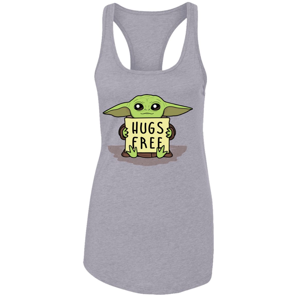 T-Shirts Heather Grey / X-Small Hugs Free Women's Premium Racerback Tank