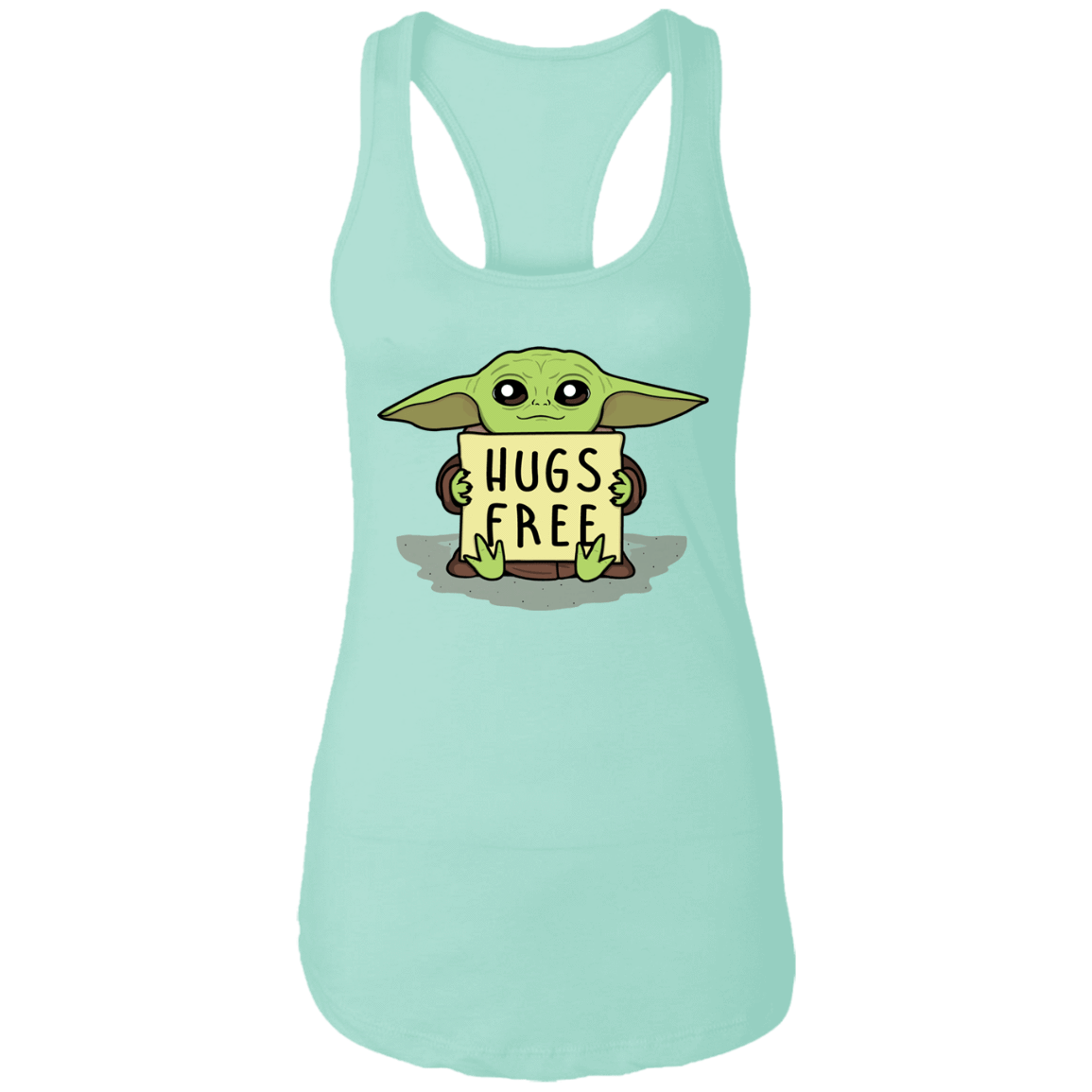 T-Shirts Mint / X-Small Hugs Free Women's Premium Racerback Tank