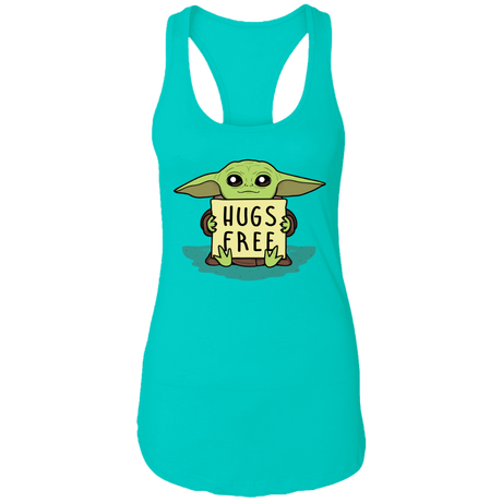 T-Shirts Tahiti Blue / X-Small Hugs Free Women's Premium Racerback Tank