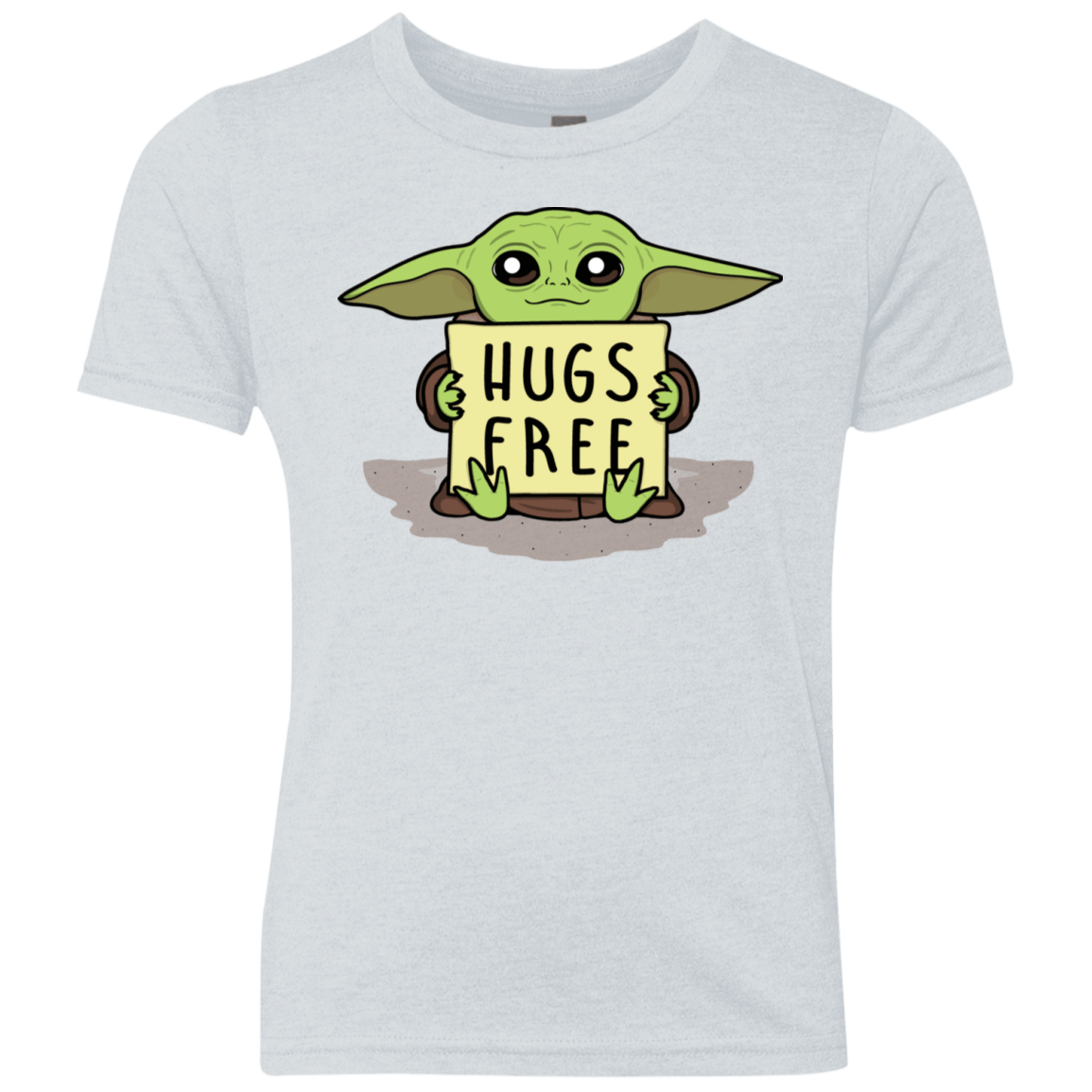 T-Shirts Heather White / YXS Hugs Free Youth Triblend T-Shirt