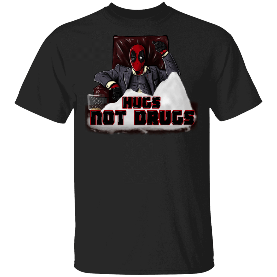 T-Shirts Black / S Hugs Not Drugs T-Shirt