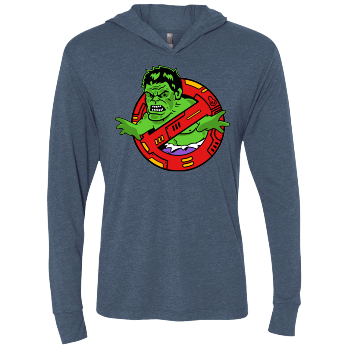 T-Shirts Indigo / X-Small Hulk Busters Triblend Long Sleeve Hoodie Tee