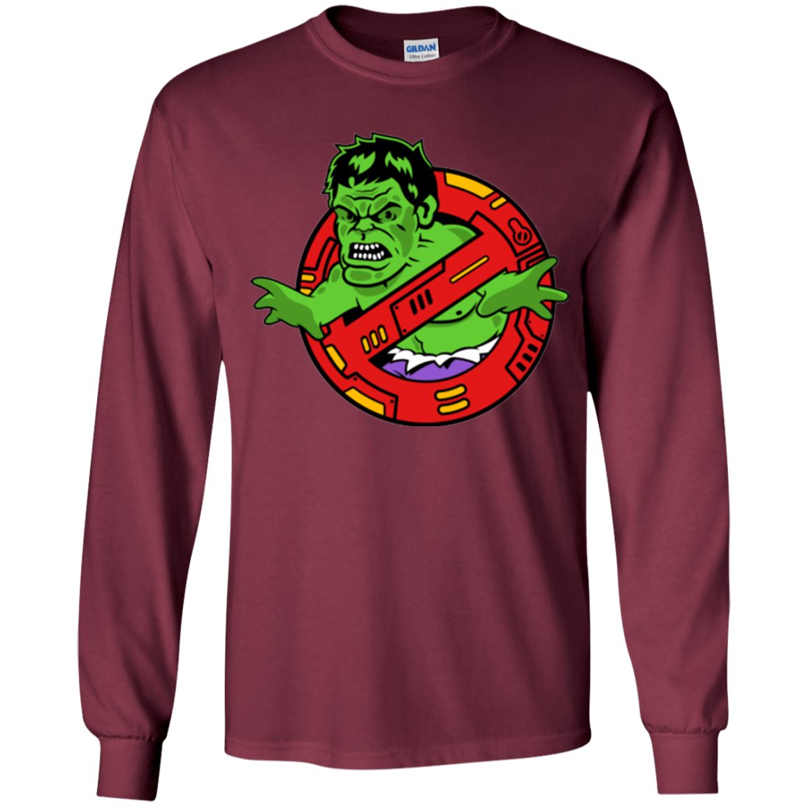 T-Shirts Maroon / YS Hulk Busters Youth Long Sleeve T-Shirt