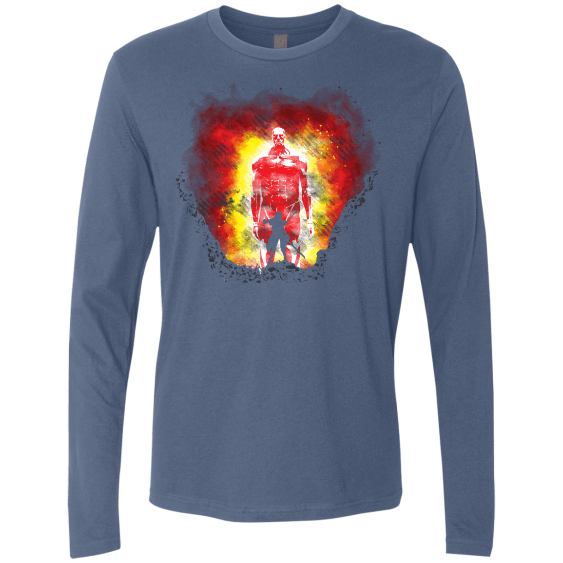 T-Shirts Indigo / S Human Prey Men's Premium Long Sleeve