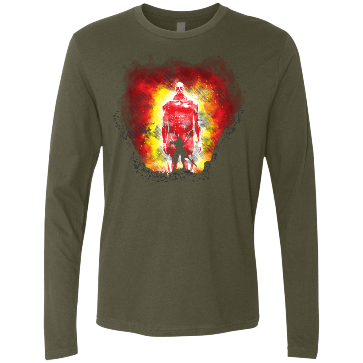 T-Shirts Military Green / S Human Prey Men's Premium Long Sleeve