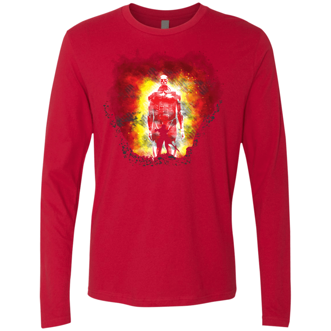 T-Shirts Red / S Human Prey Men's Premium Long Sleeve