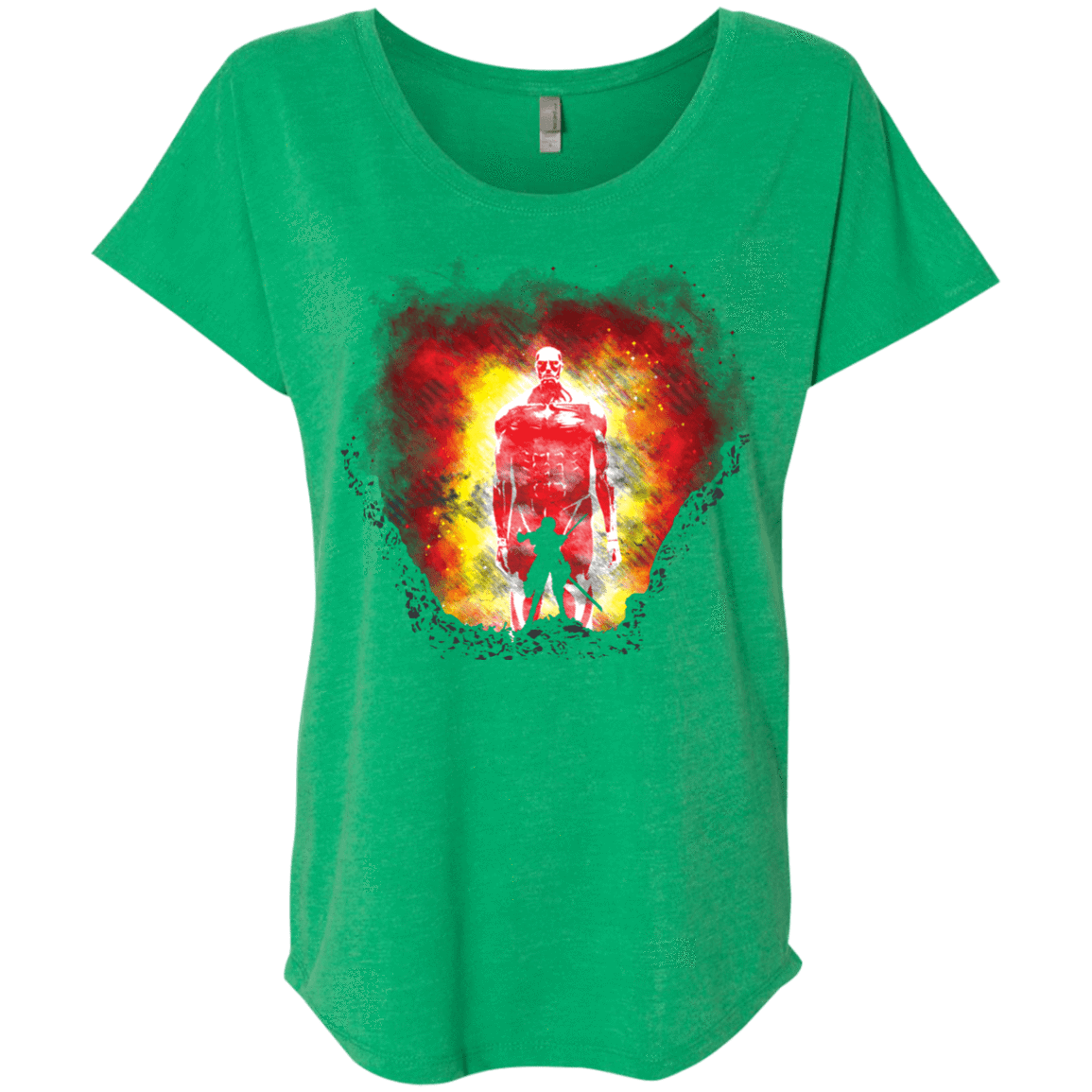 T-Shirts Envy / X-Small Human Prey Triblend Dolman Sleeve