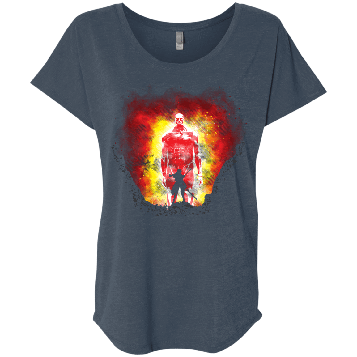 T-Shirts Indigo / X-Small Human Prey Triblend Dolman Sleeve