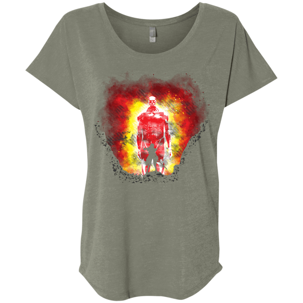 T-Shirts Venetian Grey / X-Small Human Prey Triblend Dolman Sleeve