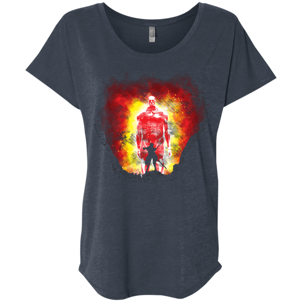 T-Shirts Vintage Navy / X-Small Human Prey Triblend Dolman Sleeve