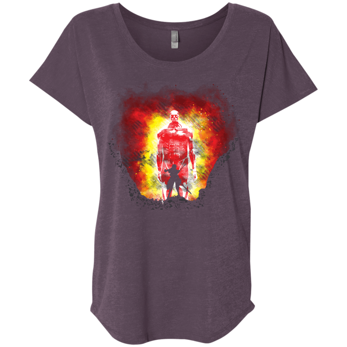 T-Shirts Vintage Purple / X-Small Human Prey Triblend Dolman Sleeve