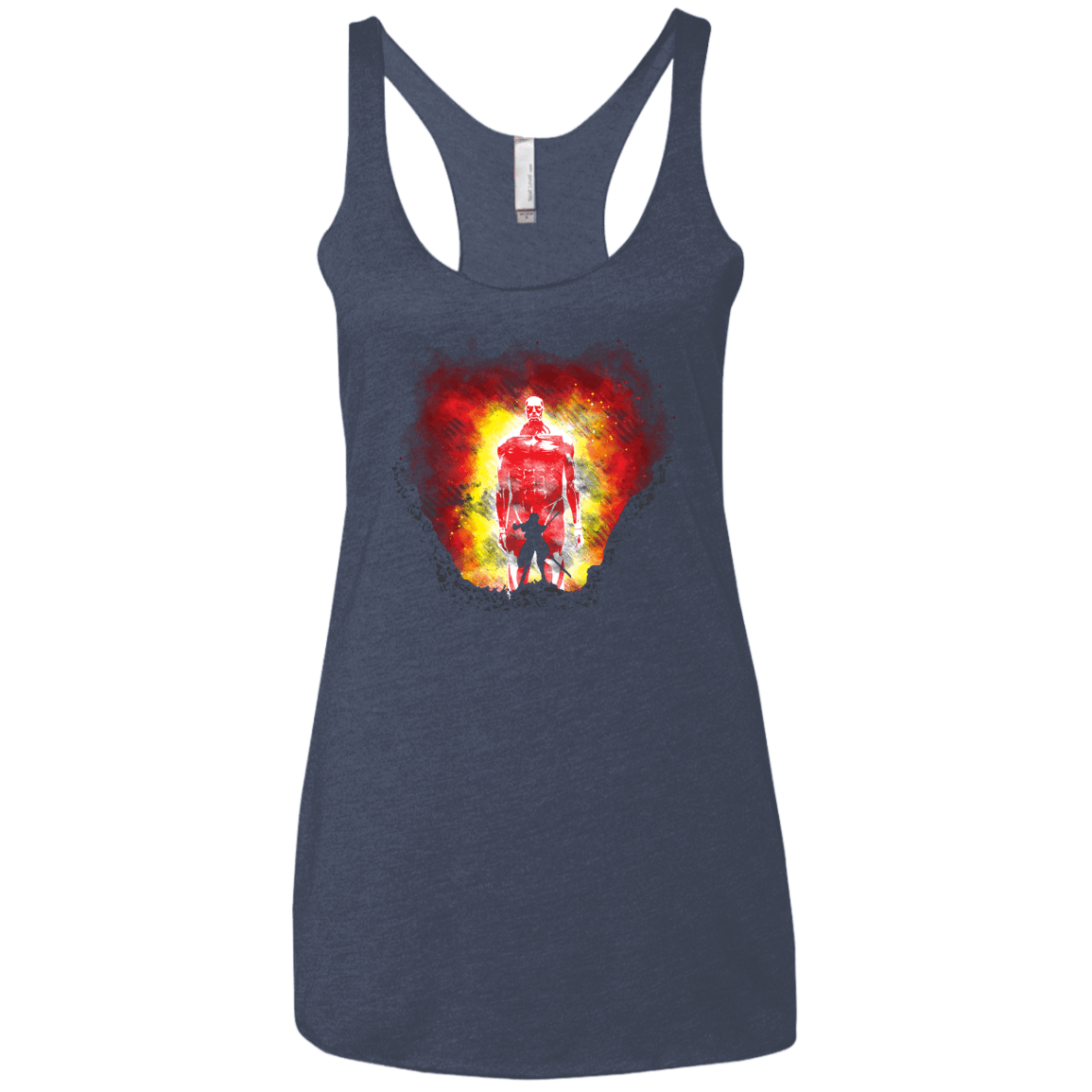 T-Shirts Vintage Navy / X-Small Human Prey Women's Triblend Racerback Tank