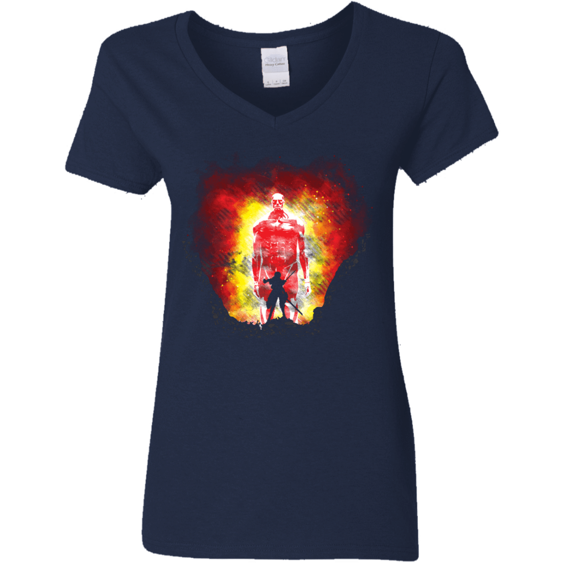 T-Shirts Navy / S Human Prey Women's V-Neck T-Shirt