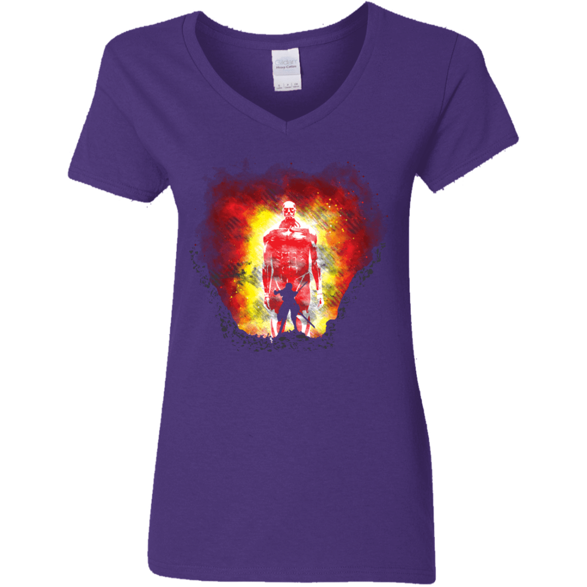 T-Shirts Purple / S Human Prey Women's V-Neck T-Shirt