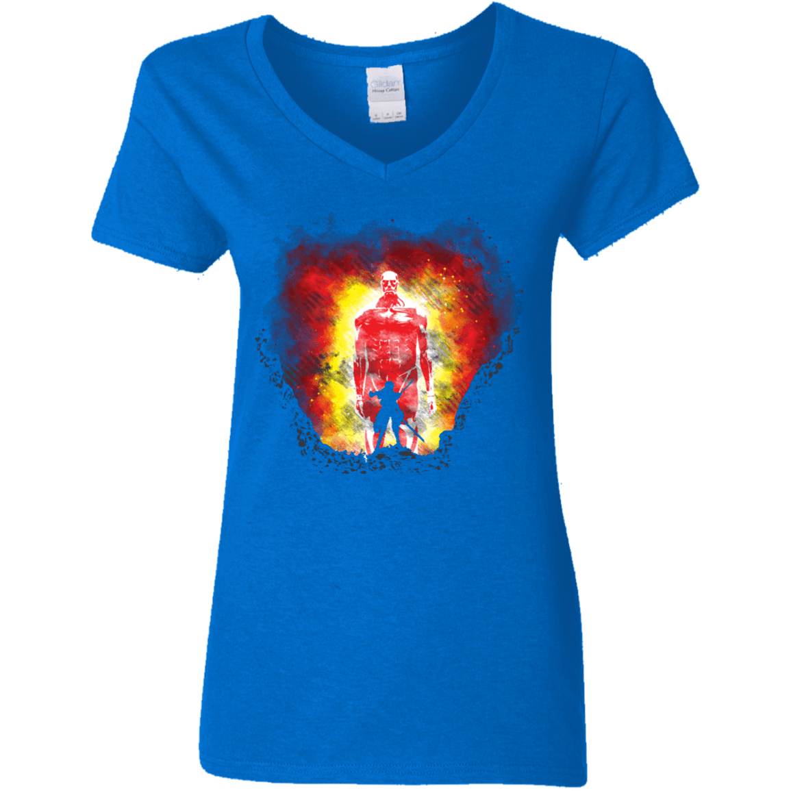 T-Shirts Royal / S Human Prey Women's V-Neck T-Shirt