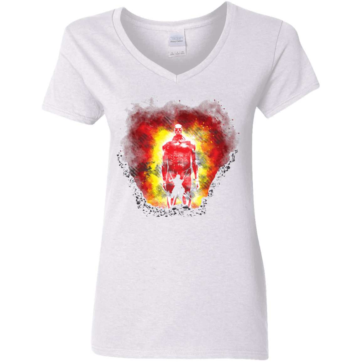 T-Shirts White / S Human Prey Women's V-Neck T-Shirt