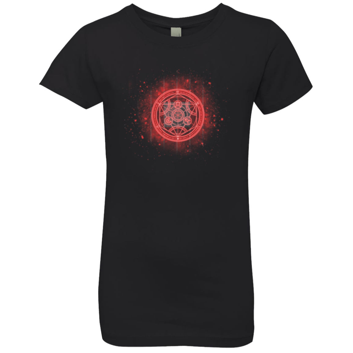 T-Shirts Black / YXS Human Transmutation Circle Girls Premium T-Shirt