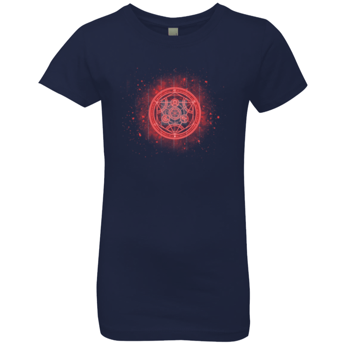 T-Shirts Midnight Navy / YXS Human Transmutation Circle Girls Premium T-Shirt