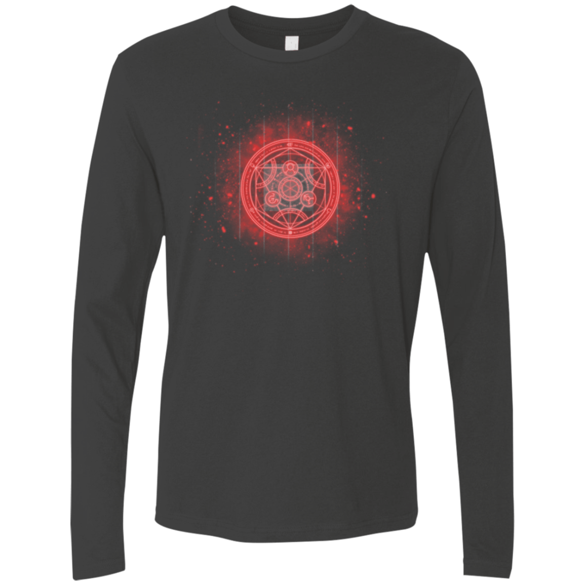 T-Shirts Heavy Metal / Small Human Transmutation Circle Men's Premium Long Sleeve