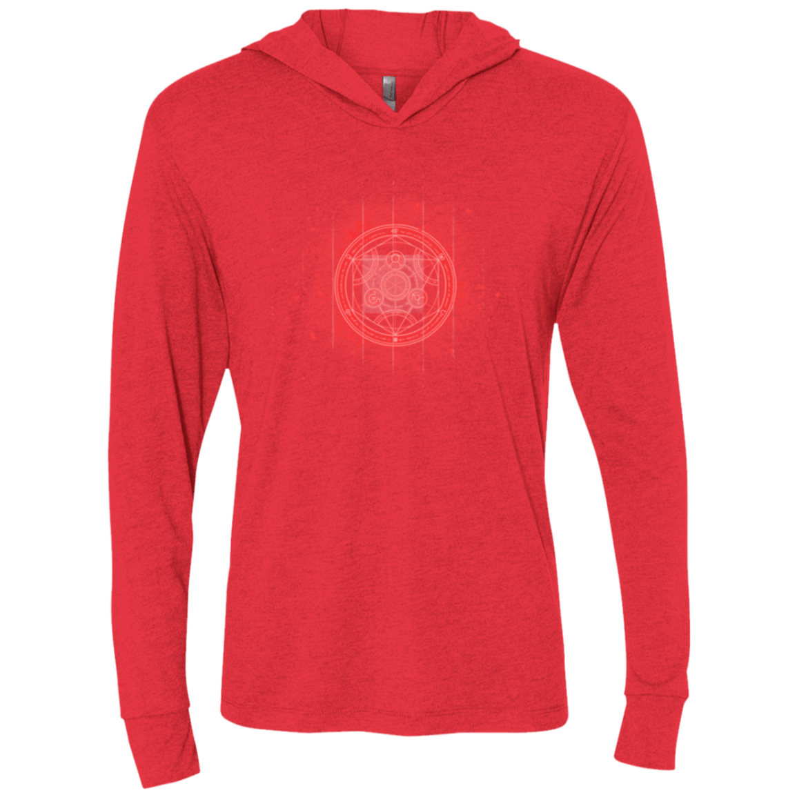 T-Shirts Vintage Red / X-Small Human Transmutation Circle Triblend Long Sleeve Hoodie Tee
