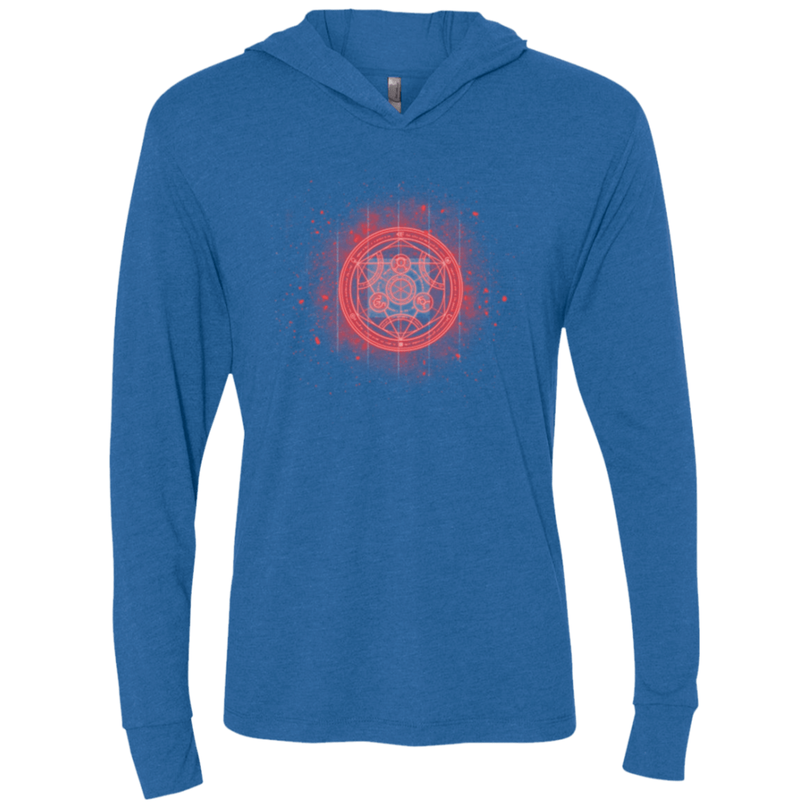 T-Shirts Vintage Royal / X-Small Human Transmutation Circle Triblend Long Sleeve Hoodie Tee