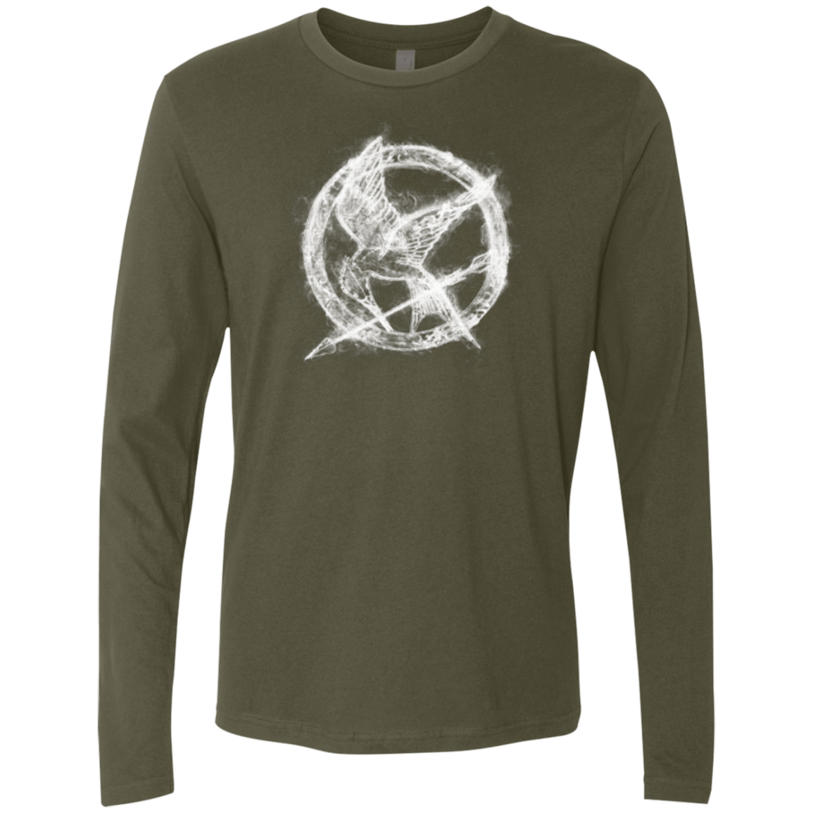 T-Shirts Military Green / Small Hunger Games Smoke Men's Premium Long Sleeve