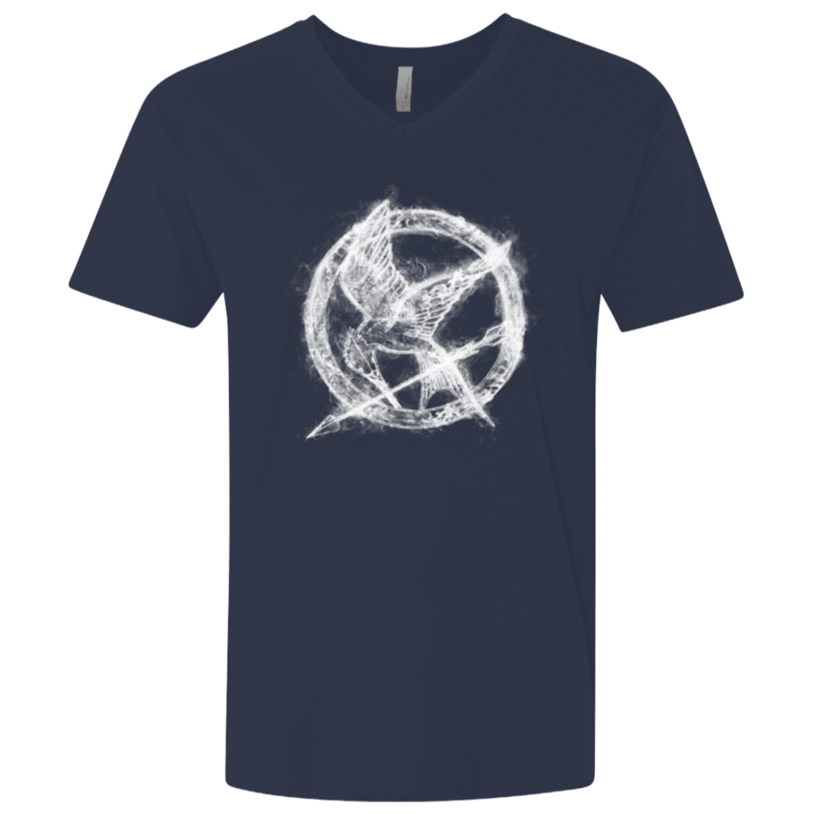 T-Shirts Midnight Navy / X-Small Hunger Games Smoke Men's Premium V-Neck