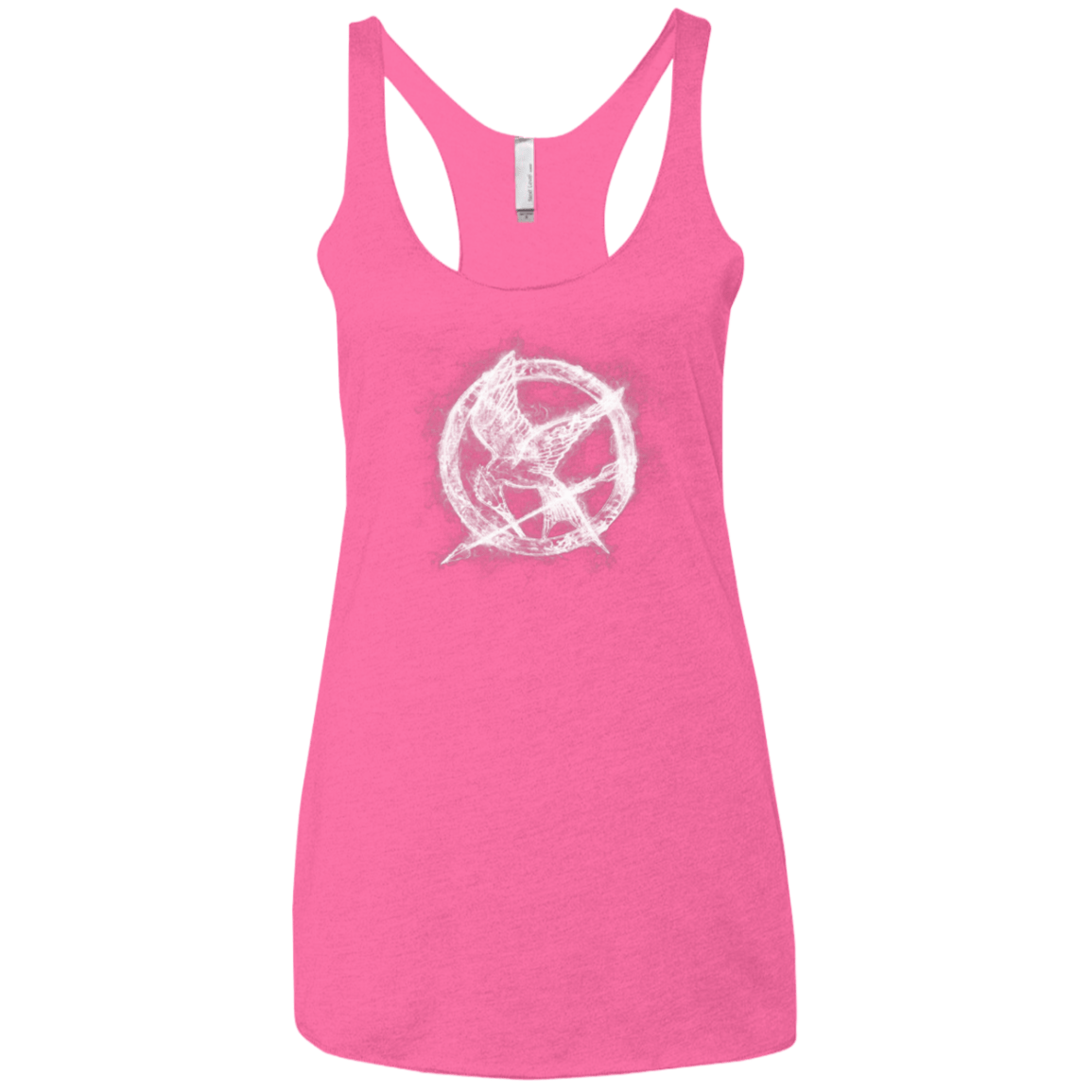 T-Shirts Vintage Pink / X-Small Hunger Games Smoke Women's Triblend Racerback Tank