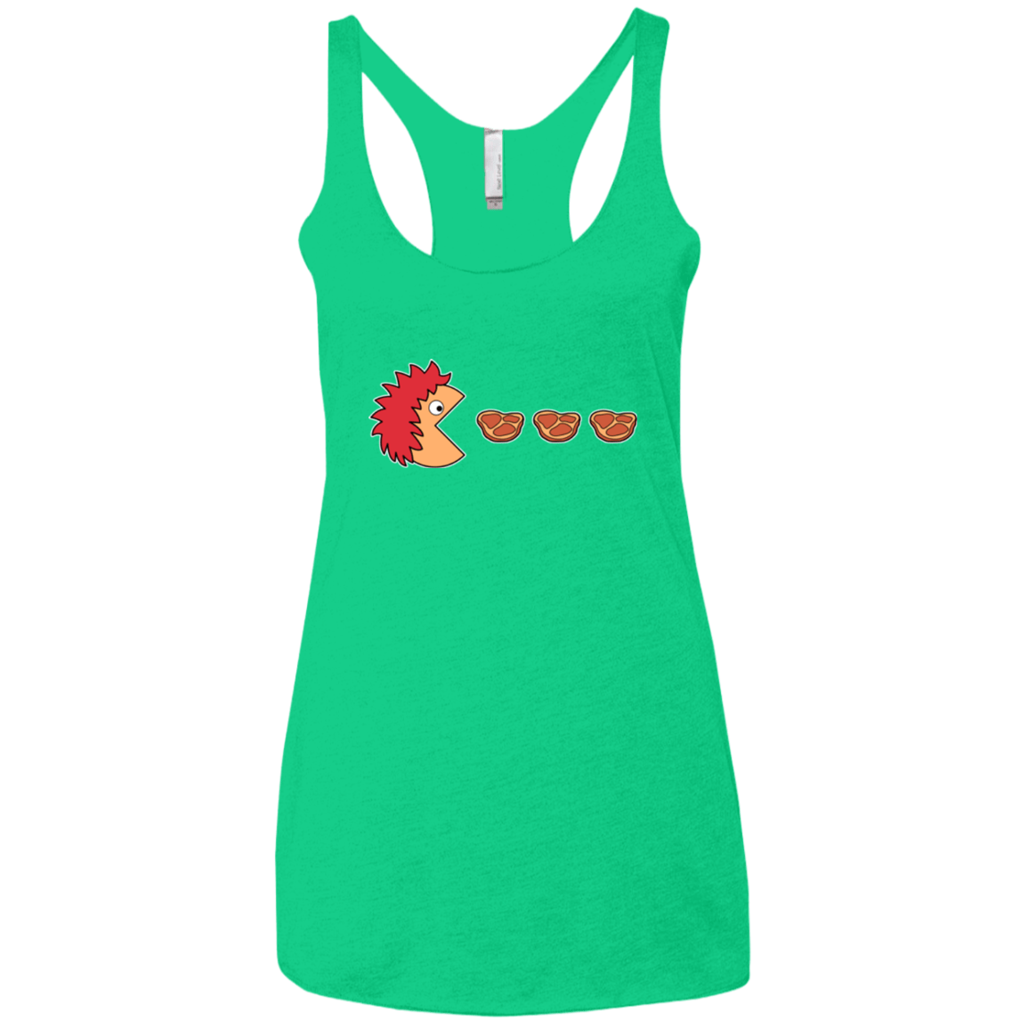 T-Shirts Envy / X-Small Hungry for ham Women's Triblend Racerback Tank