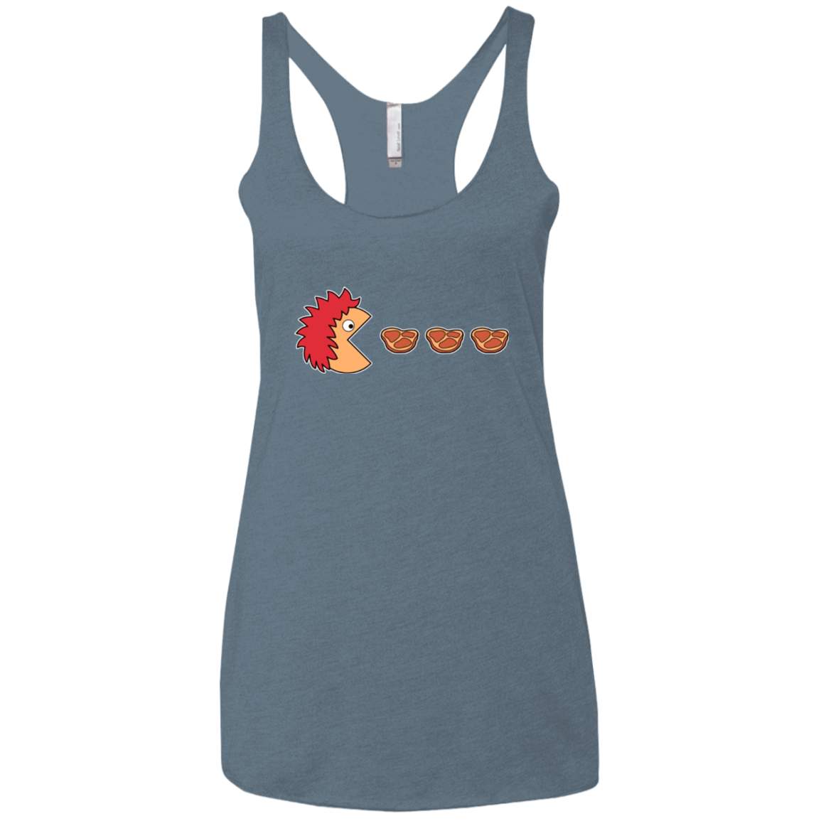 T-Shirts Indigo / X-Small Hungry for ham Women's Triblend Racerback Tank