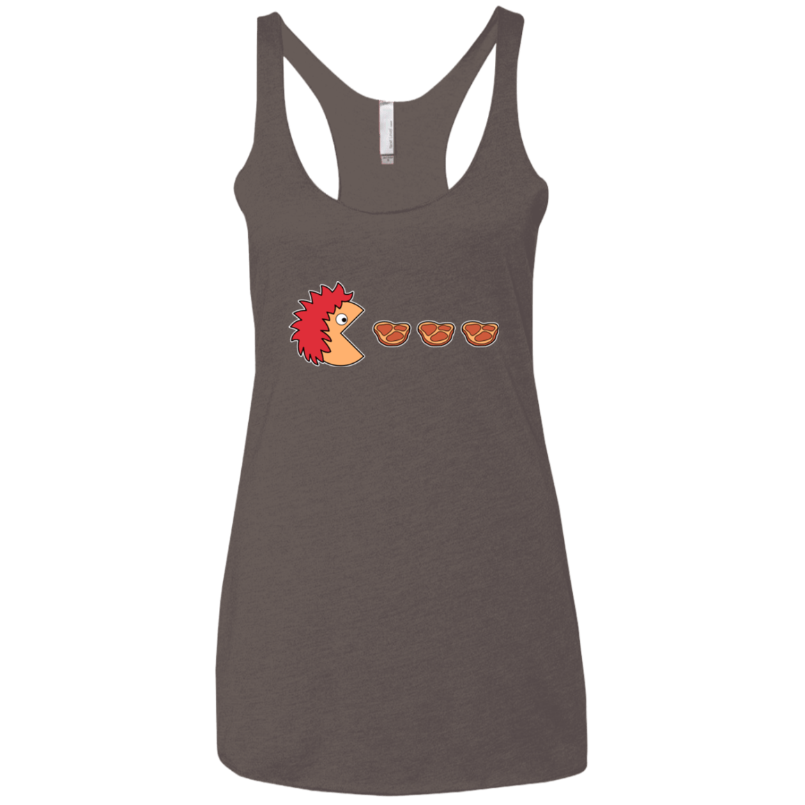 T-Shirts Macchiato / X-Small Hungry for ham Women's Triblend Racerback Tank