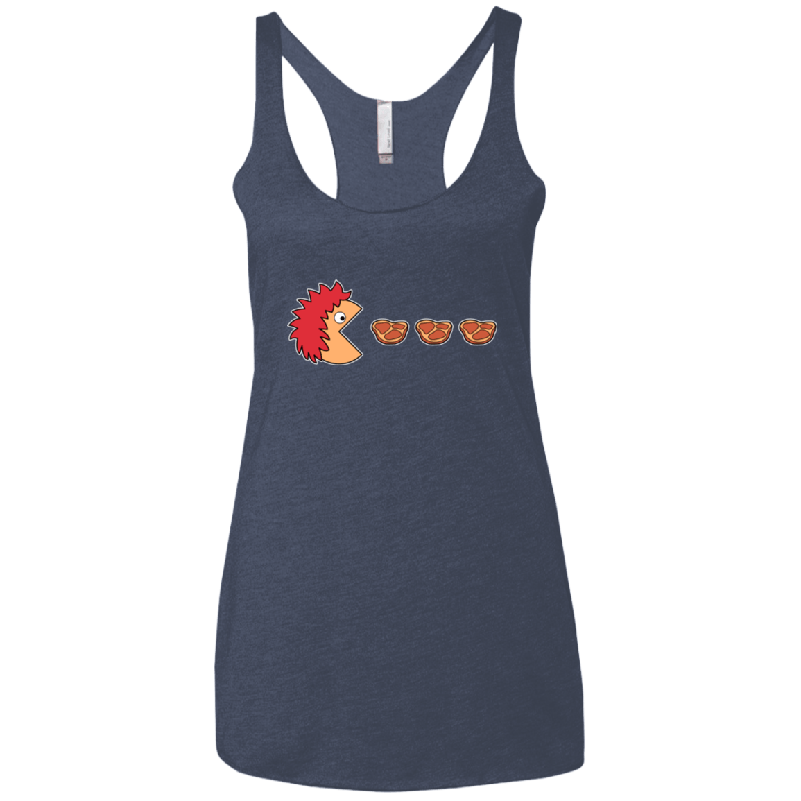 T-Shirts Vintage Navy / X-Small Hungry for ham Women's Triblend Racerback Tank