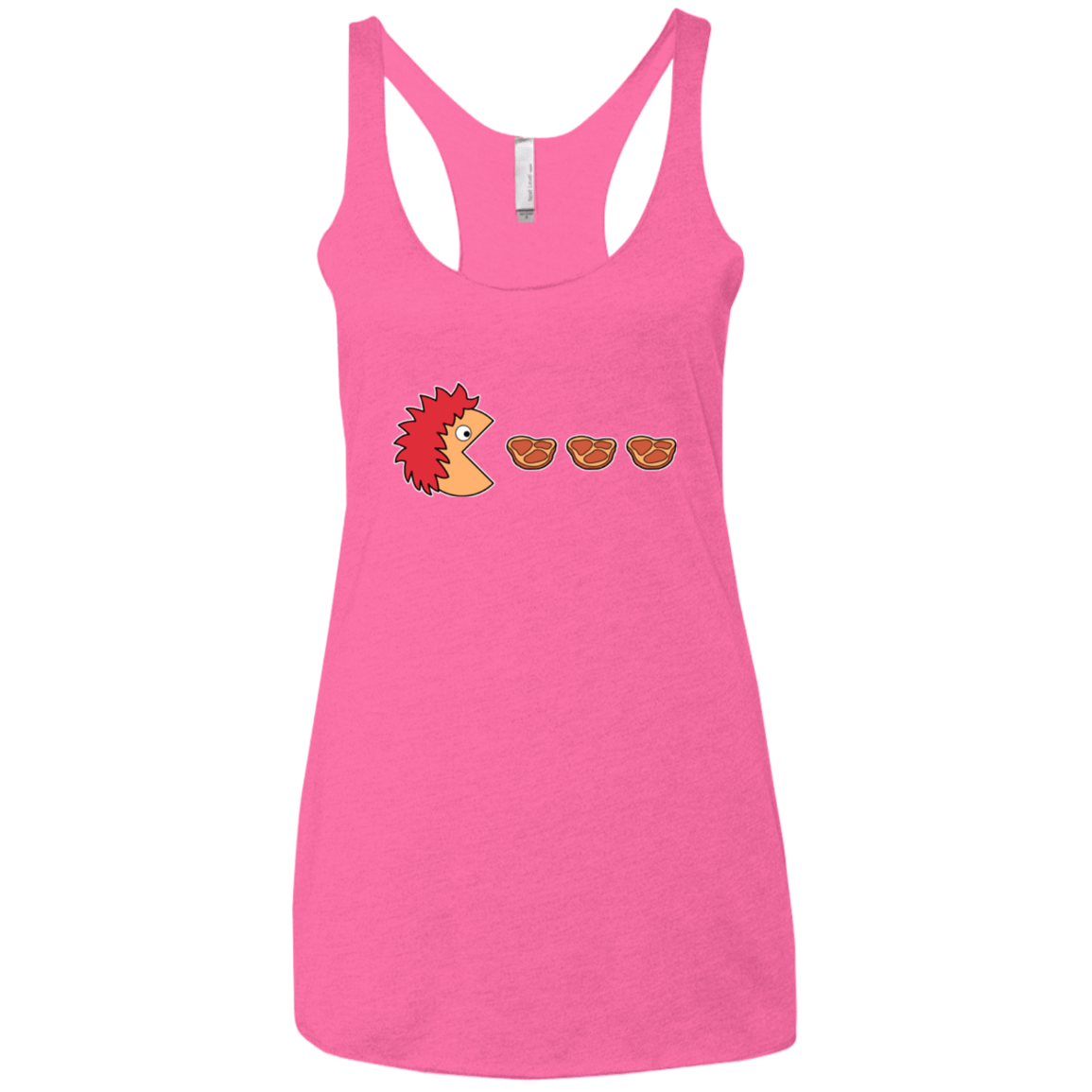 T-Shirts Vintage Pink / X-Small Hungry for ham Women's Triblend Racerback Tank