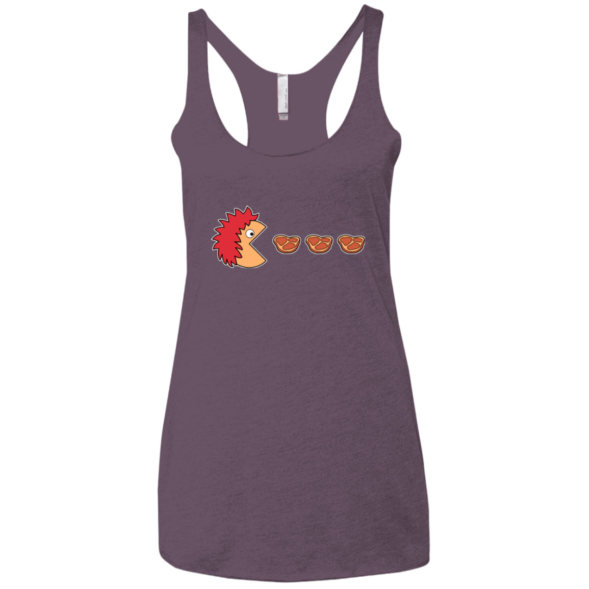 T-Shirts Vintage Purple / X-Small Hungry for ham Women's Triblend Racerback Tank