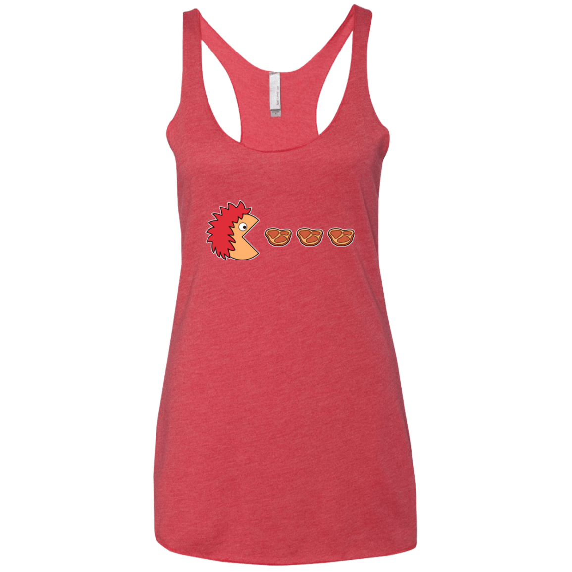 T-Shirts Vintage Red / X-Small Hungry for ham Women's Triblend Racerback Tank
