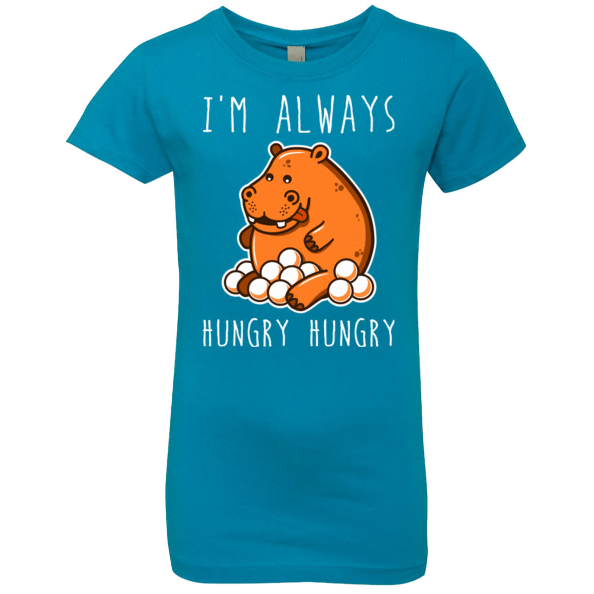 T-Shirts Turquoise / YXS Hungry Hungry Girls Premium T-Shirt
