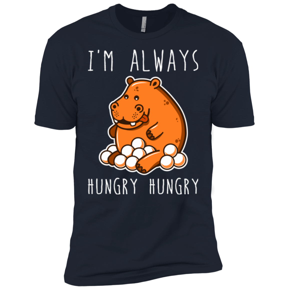 T-Shirts Midnight Navy / X-Small Hungry Hungry Men's Premium T-Shirt
