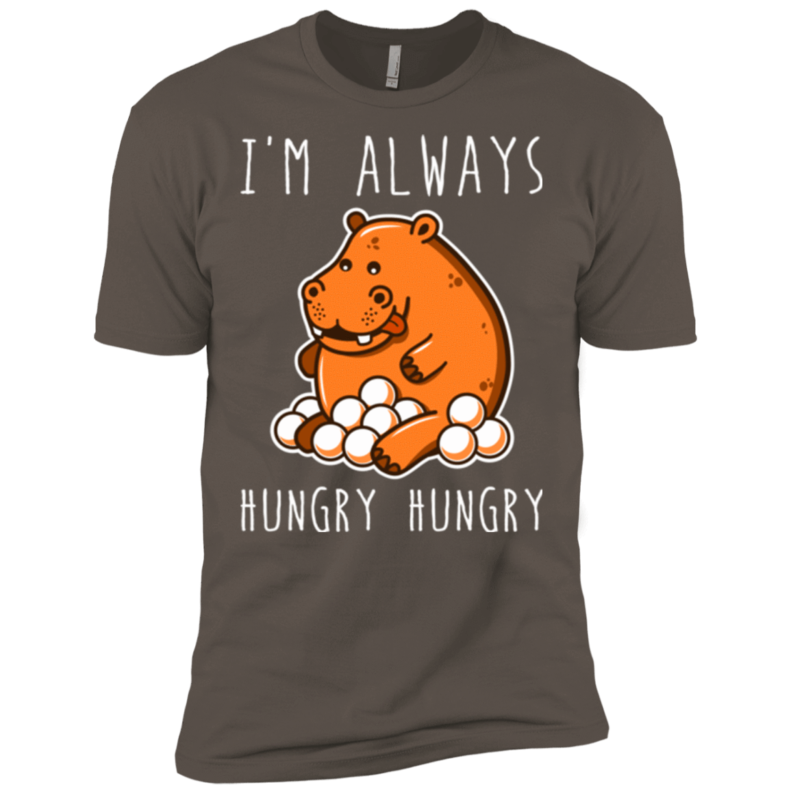 T-Shirts Warm Grey / X-Small Hungry Hungry Men's Premium T-Shirt