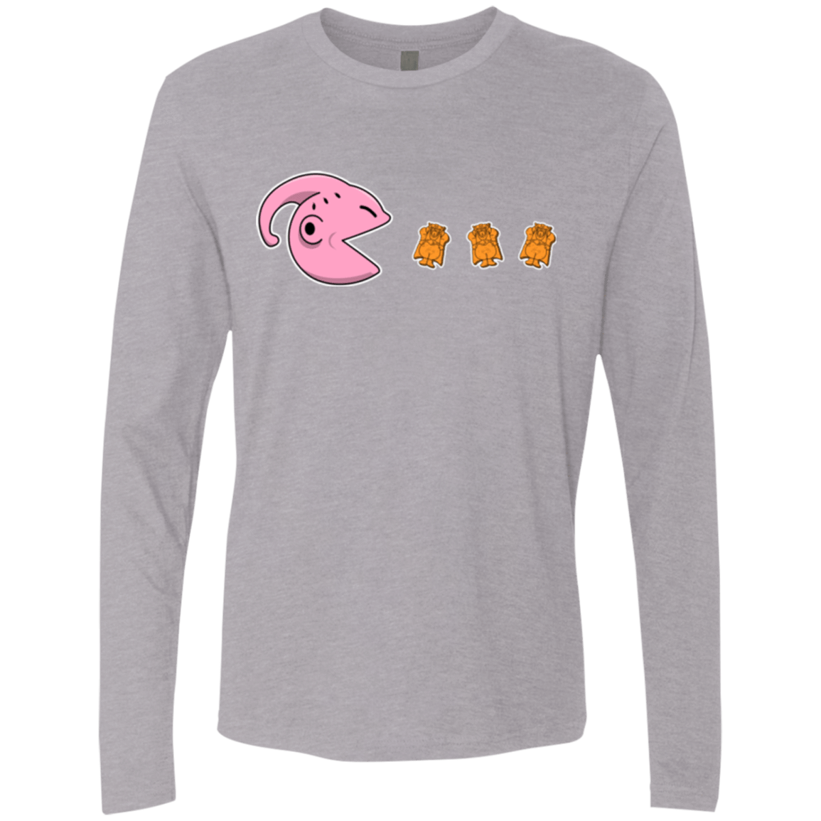 T-Shirts Heather Grey / Small Hungry Monster Men's Premium Long Sleeve