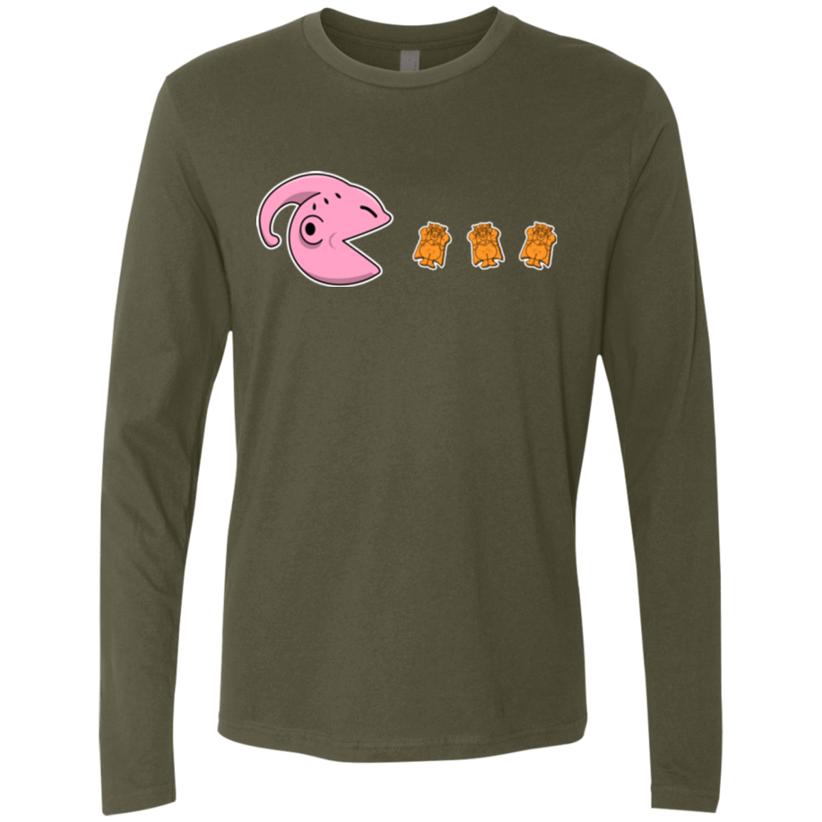 T-Shirts Military Green / Small Hungry Monster Men's Premium Long Sleeve
