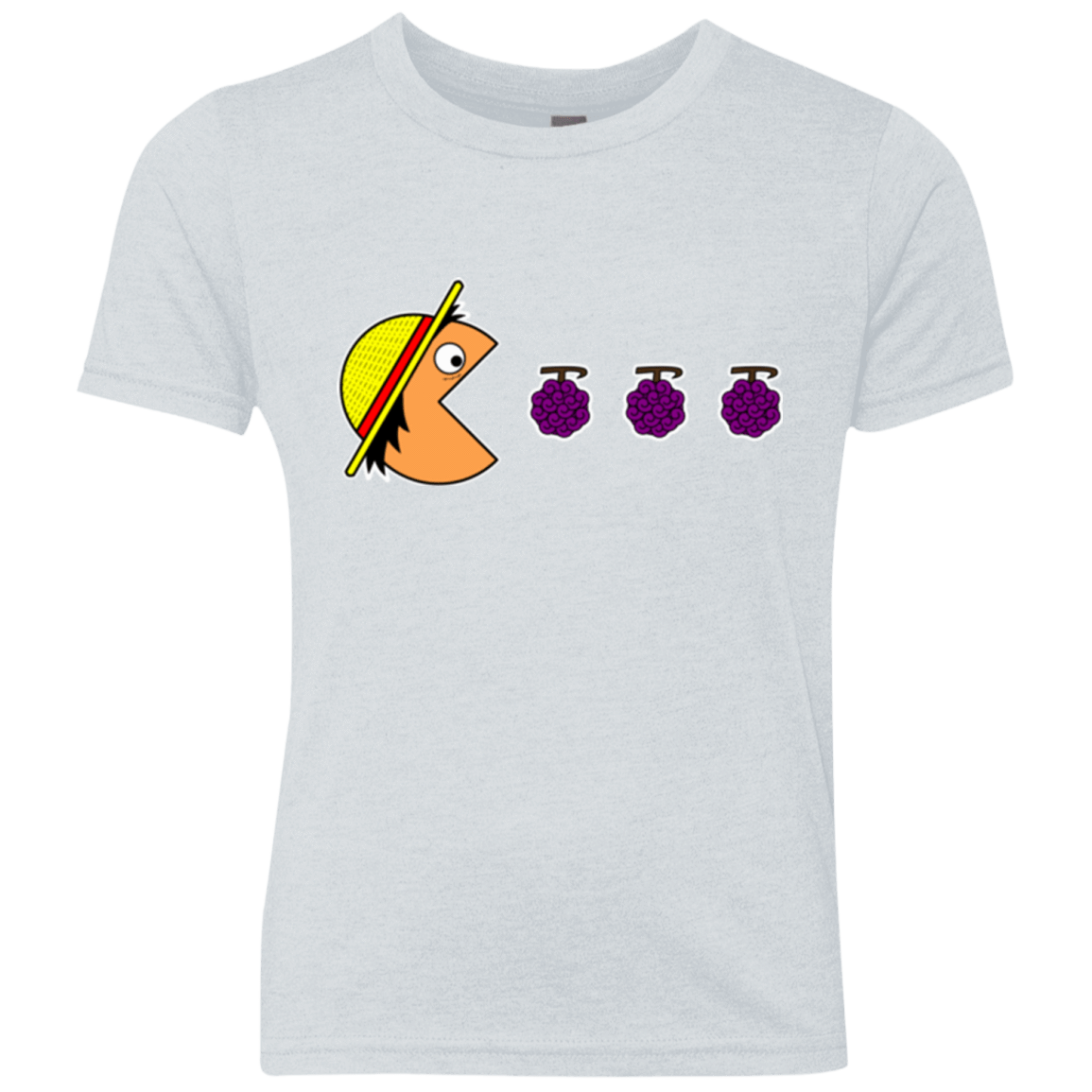 T-Shirts Heather White / YXS Hungry Pirate Youth Triblend T-Shirt