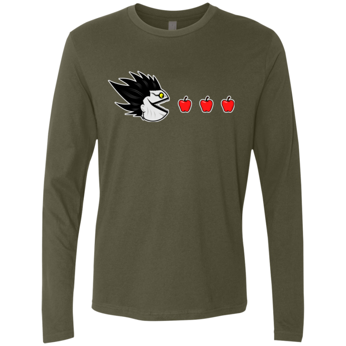 T-Shirts Military Green / Small Hungry Shinigami Men's Premium Long Sleeve