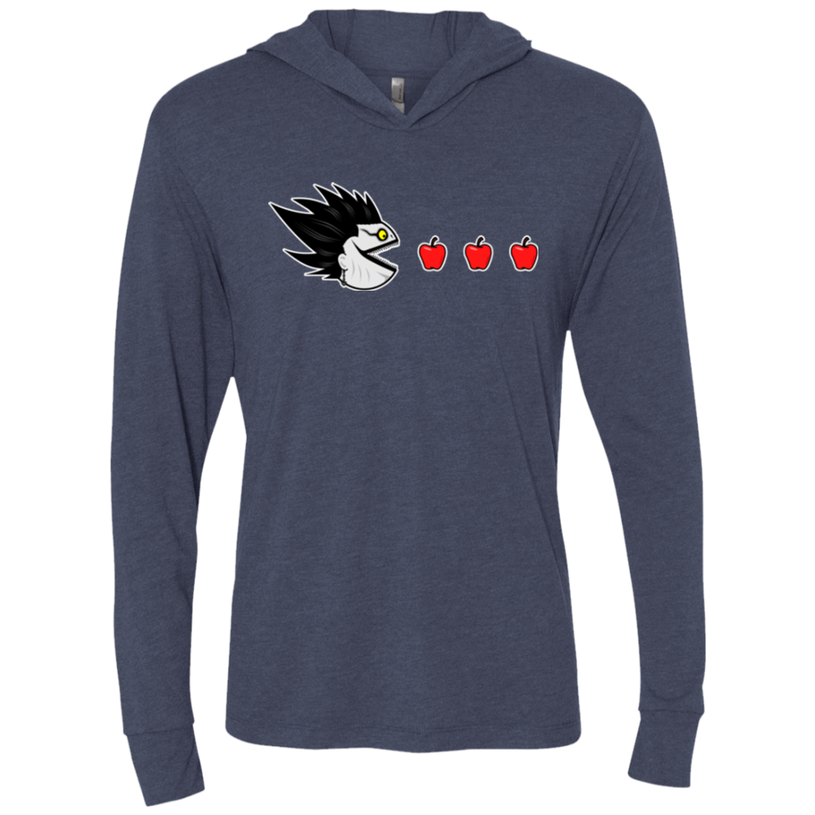 T-Shirts Vintage Navy / X-Small Hungry Shinigami Triblend Long Sleeve Hoodie Tee